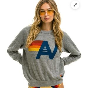 Aviator Nation Logo Sweatshirt - Grey